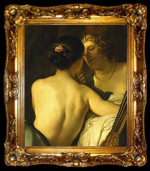 framed  Gerard van Honthorst Jupiter in the Guise of Diana Seducing Callisto, ta009-2